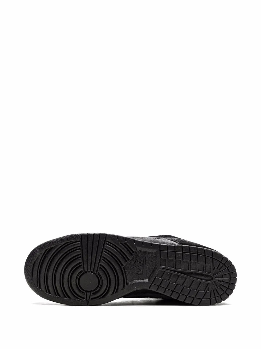 Nike X Dover Street Market Dunk Low Triple Black Velvet Sneakers