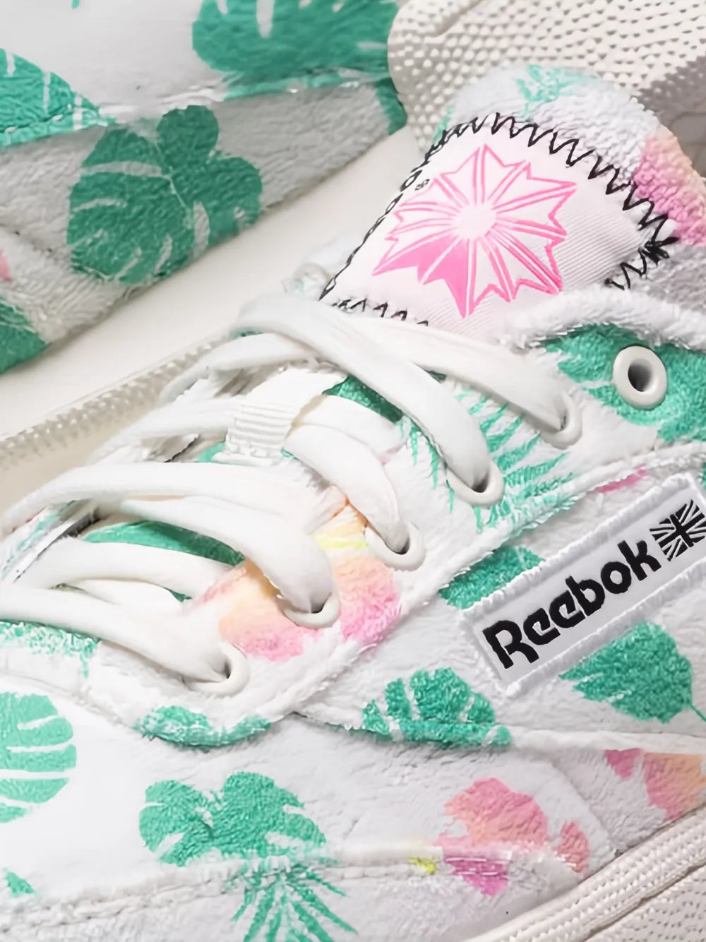 Reebok Club C 85 Floral-Print Trainers