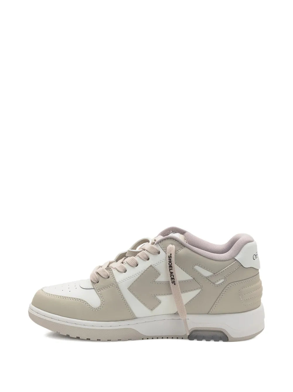 Off-White Out Of Office Arrow-Detail Calfskin Sneakers