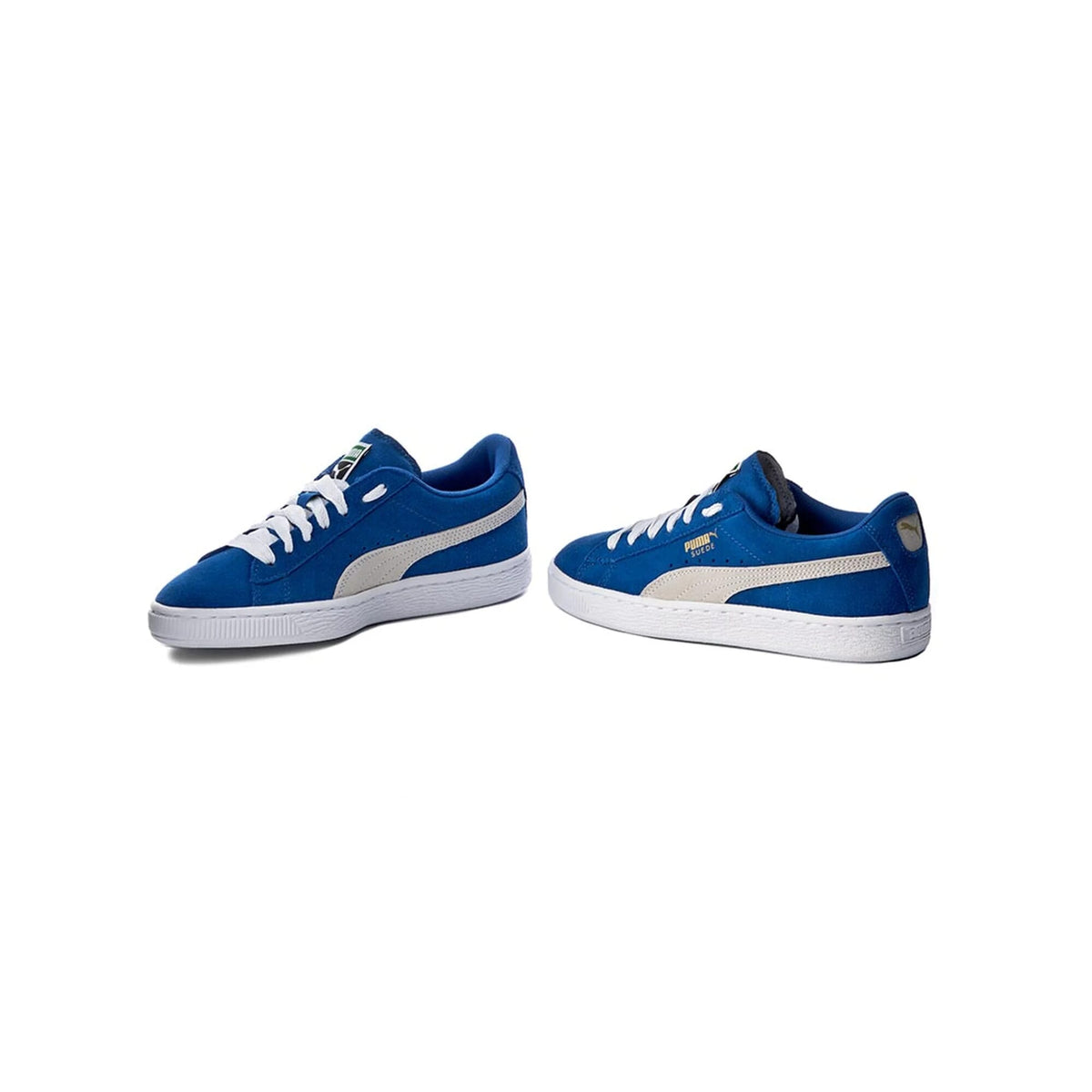 Puma Suede Jr Snorkel Blue-White 355110-02 Grade-School