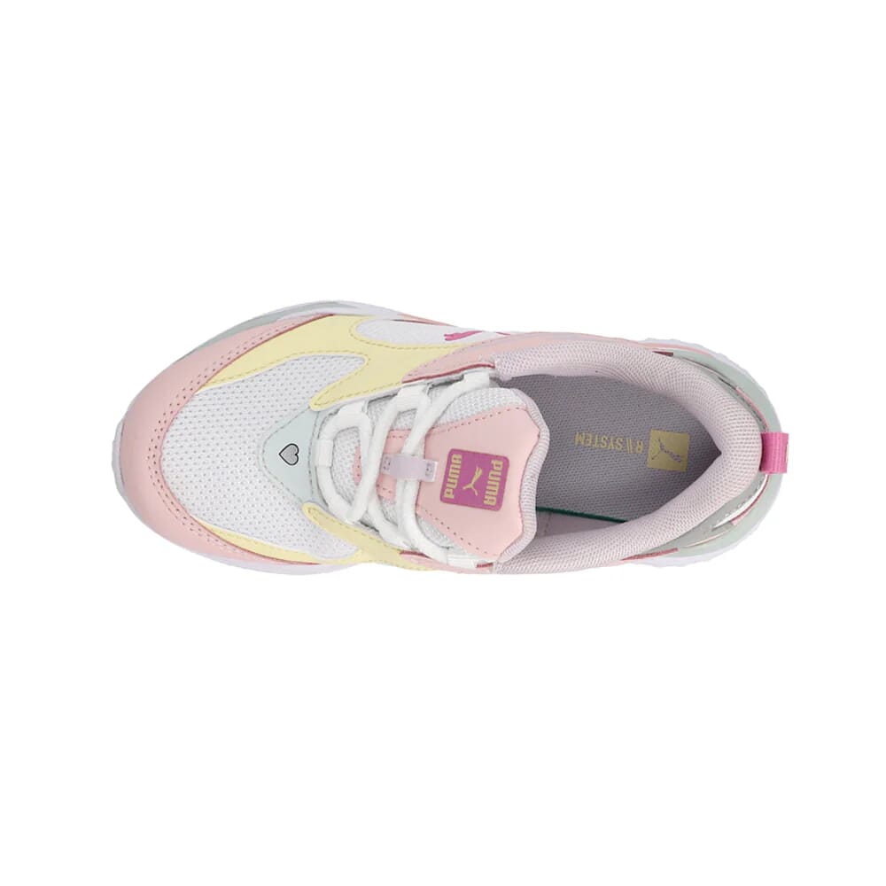 Puma RS-Fast Limits Shiny White-Pink-Anise Flower 387757-01 Pre-School