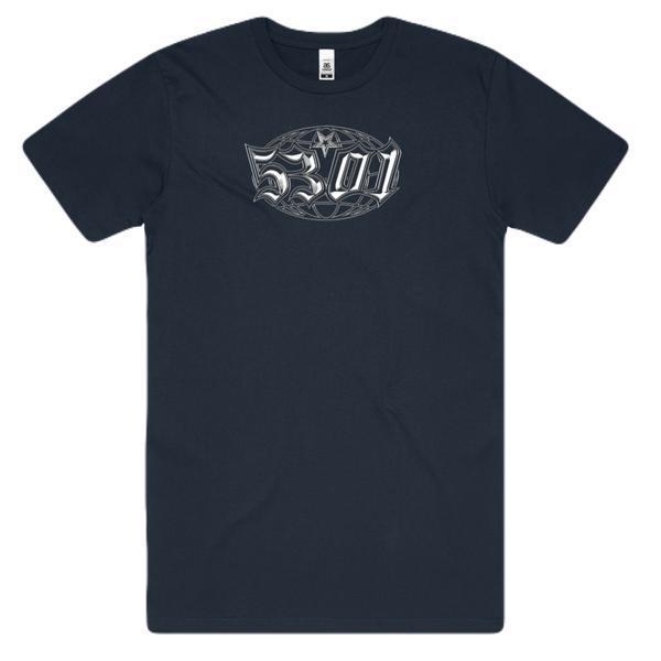 5301 CLT Globe Logo T-Shirt Navy
