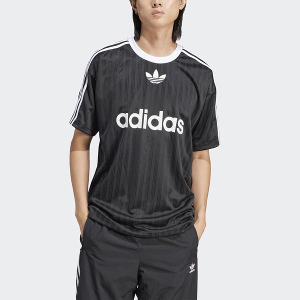 Adidas Adicolor Poly Jersey Tee Black - White