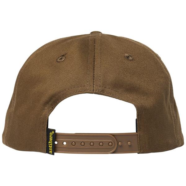 Anti Hero Skateboards Basic Eagle Snapback Hat Brown - Orange