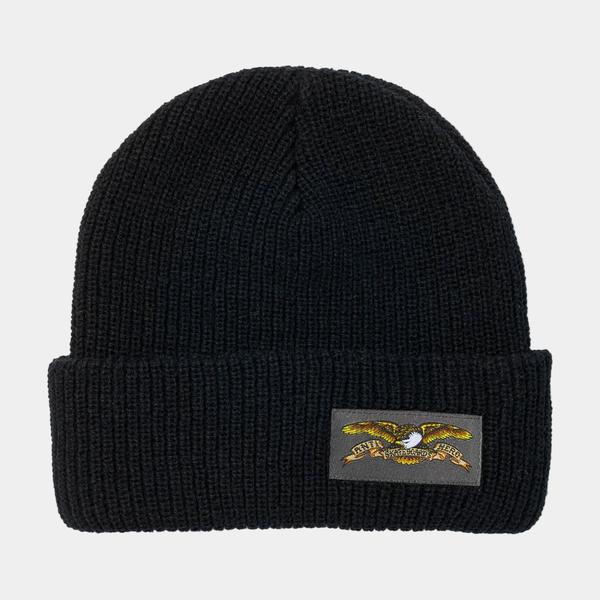 Anti Hero Skateboards Full Eagle Label Cuff Beanie Black