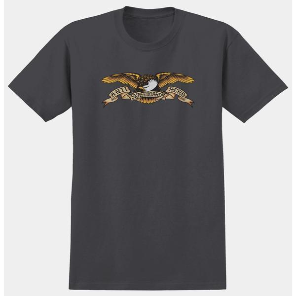 Anti Hero Skateboards Premium Heavy Weight Eagle Tee Graphite