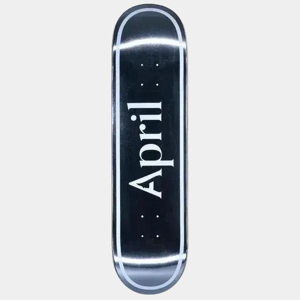 April Skateboards OG Logo Silver Foil Deck 8.25"
