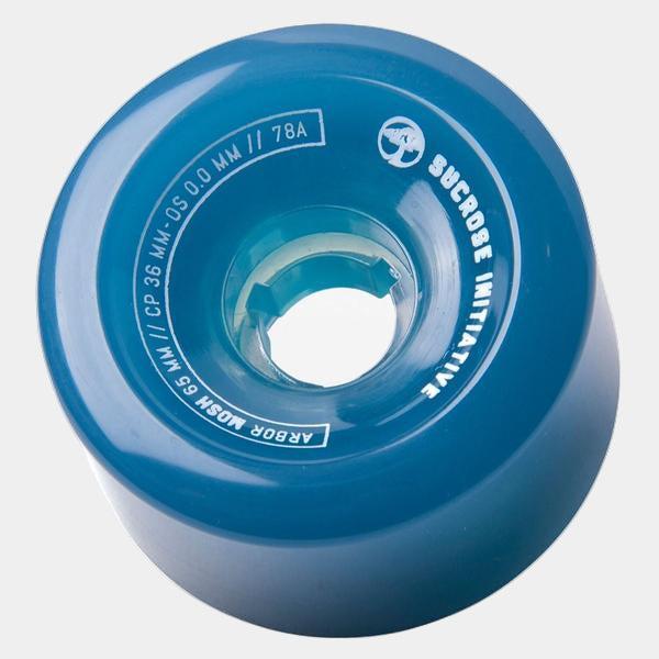 Arbor Mosh Soft Cruiser Longboard Wheels 82a 65mm Blue