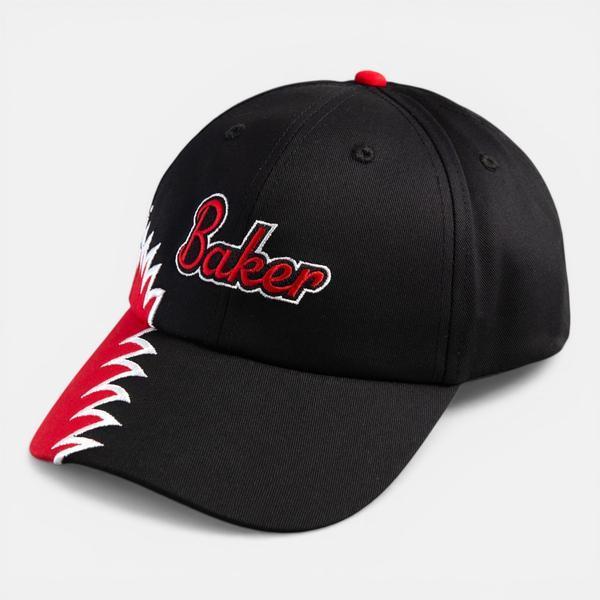 Baker Skateboards Snap On Snapback Hat Black - Red