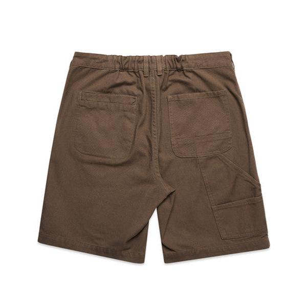 Black Sheep Canvas Carpenter Shorts - Walnut Brown
