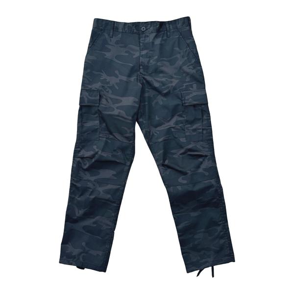 Black Sheep Cargo Skate Pants - Midnight Black Camo