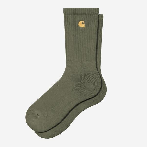 Carhartt WIP Chase Crew Socks Leaf - Gold