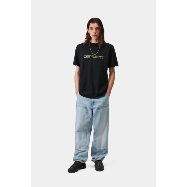 Carhartt WIP Script T-Shirt Deep Night - Gentle Green
