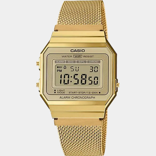 Casio Digital Watch A700WMG-9AVT Gold