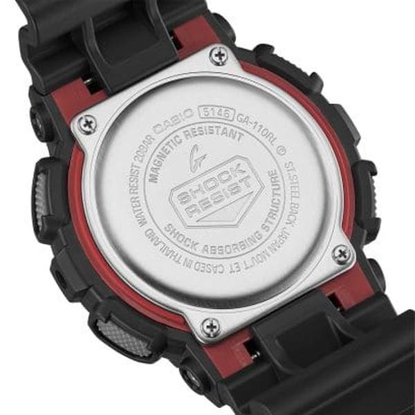 Casio G-Shock Analog-Digital Watch GA110RL-1A Black - Red