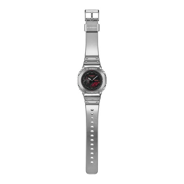 Casio G-Shock Analog-Digital Watch GA2100YRA-8A Silver - Red