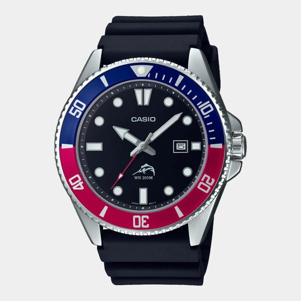 Casio Vintage Collection Analog Watch MDV106B-1A2V Blue - Red - Black