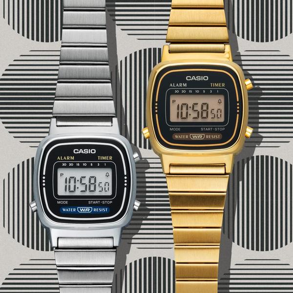 Casio Vintage Collection Digital Watch Small LA670WA-1 Silver