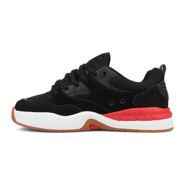 DC Shoes Ascend S Skate Shoes Black - Black - Red