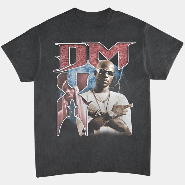 DMX Throwback Tee Vintage Wash Black