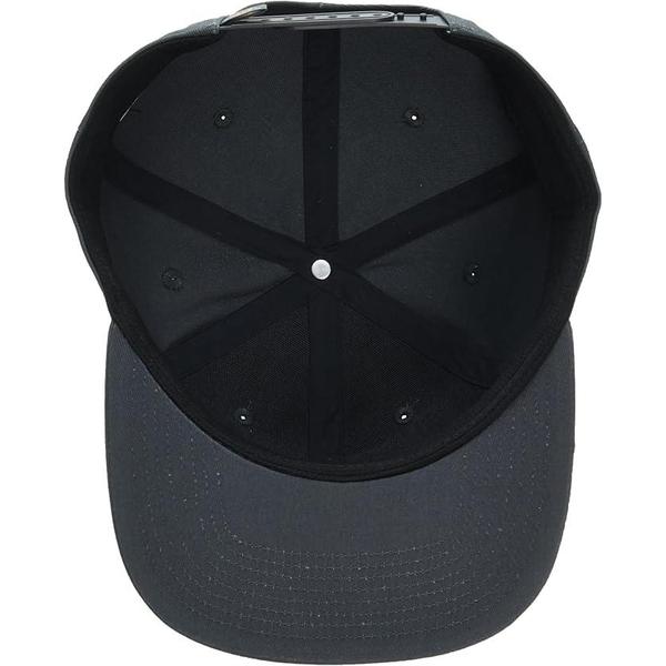 Dickies Flat Bill Oval Snapback Hat Charcoal