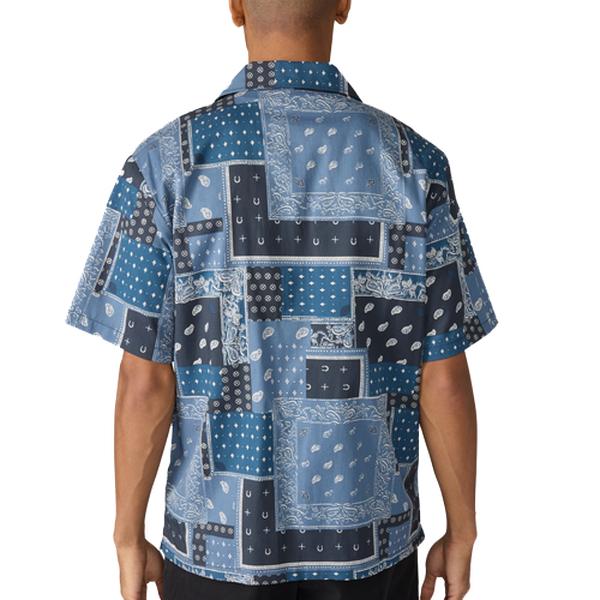 Dickies Glandorf Bandana Twill Short Sleeve Shirt Navy
