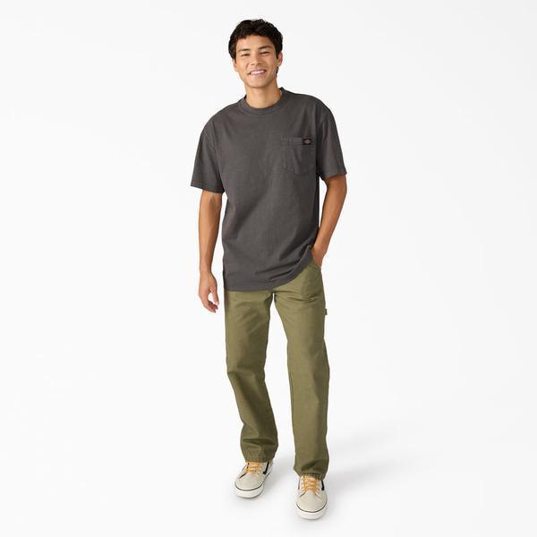 Dickies Heavy Weight Worn In Pocket T-Shirt Pigment Dyed Black