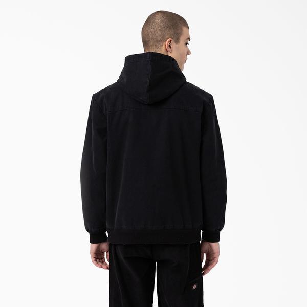 Dickies Hooded Lined Bomber Jacket Stonewashed Black