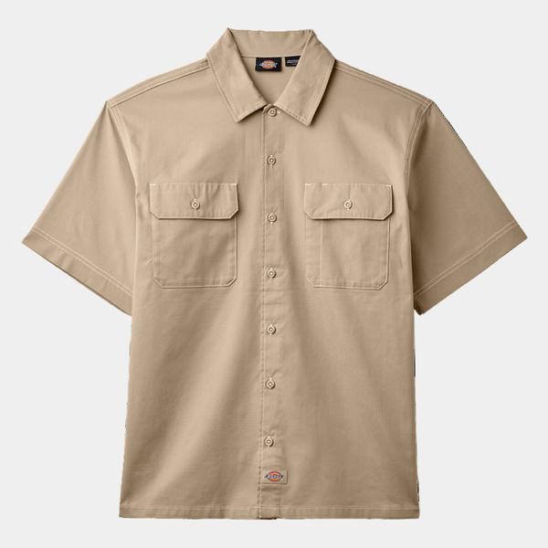Dickies Riverbend Short Sleeve Work Shirt Desert Sand