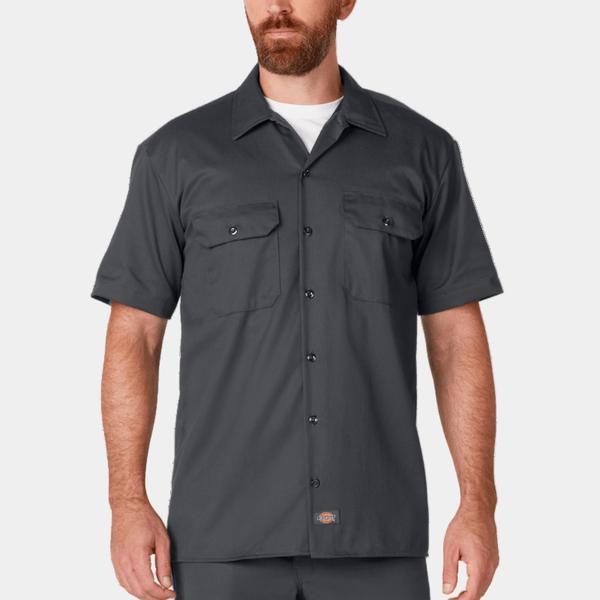 Dickies Short Sleeve Twill Work Shirt Charcoal