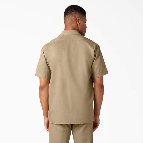 Dickies Short Sleeve Twill Work Shirt Khaki