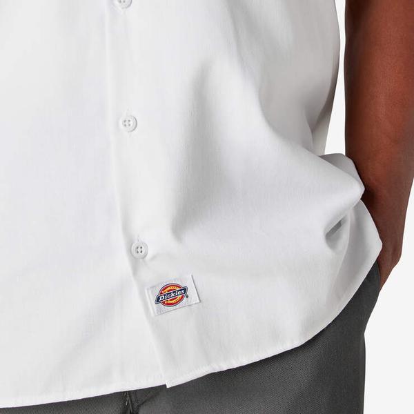 Dickies Short Sleeve Twill Work Shirt White