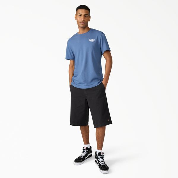 Dickies Worn In Loose 13" Work Shorts Black
