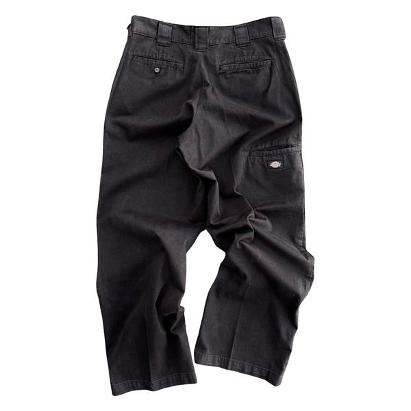 Dickies Worn In Loose Fit Double Knee Work Pants Black