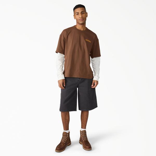 Dickies Worn In Relaxed 13" Carpenter Shorts Black Duck Canvas