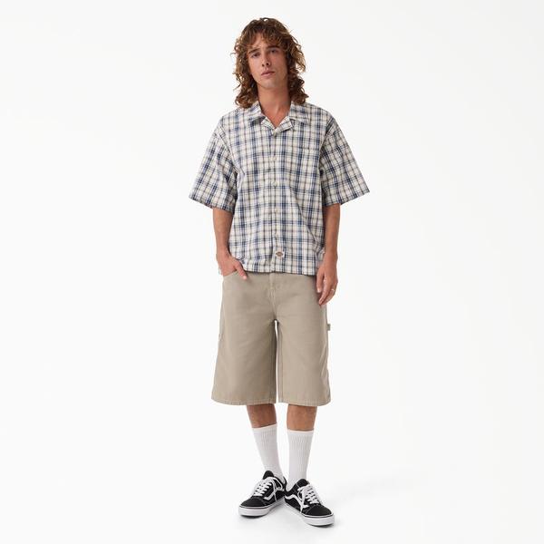 Dickies Worn In Relaxed 13" Carpenter Shorts Silver Birch Duck Canvas