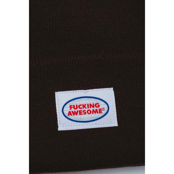 Fucking Awesome Mechanic Cuff Beanie Black