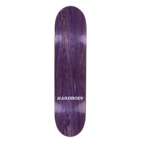 Hardbody Skateboards Classic Logo Deck 8.38" Black - White
