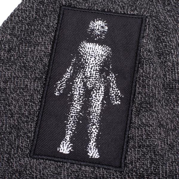 Hockey Skateboards Newborn Beanie Grey