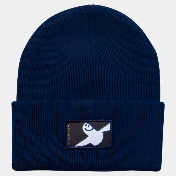 Krooked Eyes Burd Cuff Beanie Navy