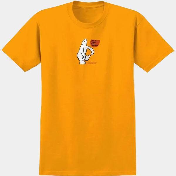 Krooked Skateboards Get It Strait T-Shirt Gold