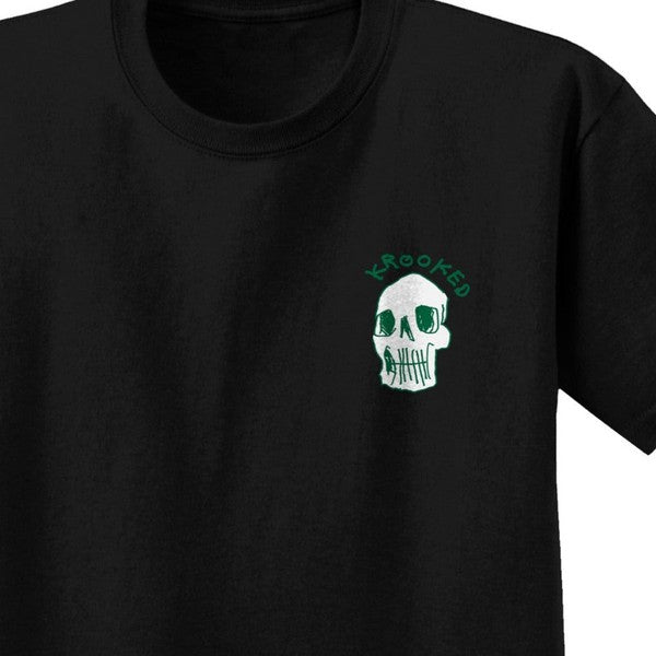 Krooked Skateboards Kranium T-Shirt Black