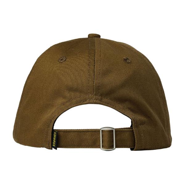 Krooked Skateboards Skript Strapback Hat Brown - White