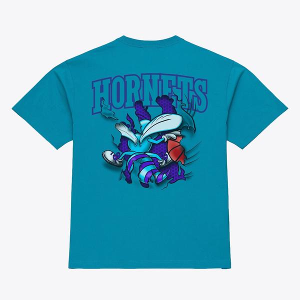 Mitchell & Ness Charlotte Hornets Breakthrough NBA T-Shirt Teal