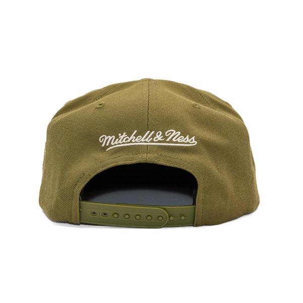 Mitchell & Ness Charlotte Hornets Fashion Basic HWC Snapback Hat Olive
