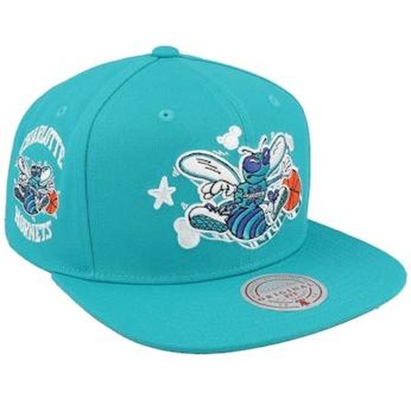 Mitchell & Ness Charlotte Hornets Gshadow HWC Snapback Hat Teal