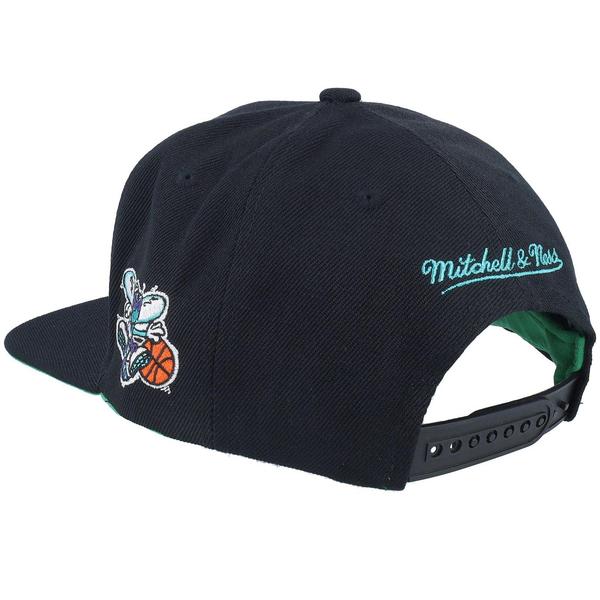 Mitchell & Ness Charlotte Hornets Triple Play HWC Snapback Hat Black