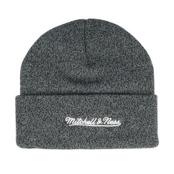 Mitchell & Ness Charlotte Hornets XL Logo Patch HWC Beanie Charcoal