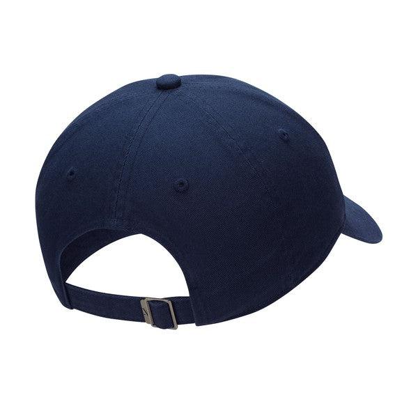 Nike Club Unstructured Futura Wash Cap Midnight Navy - White