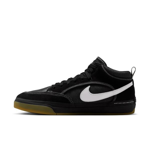 Nike SB React Leo Baker Skate Shoe Black - White - Gum - Light Brown